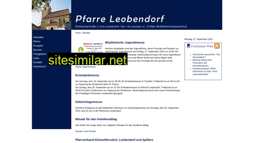 pfarre-leobendorf.at alternative sites