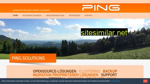 Ping-solutions similar sites