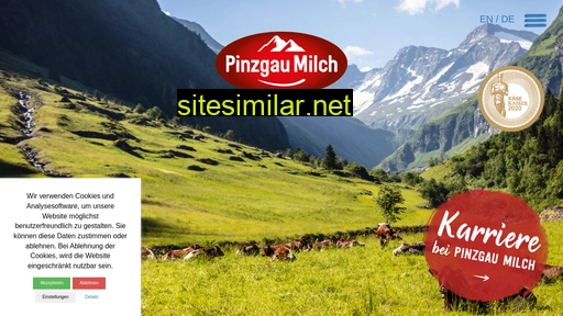 pinzgaumilch.at alternative sites