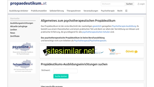 propaedeutikum.at alternative sites