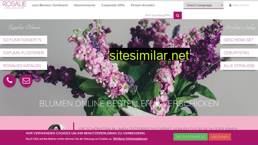 rosalies-blumen.at alternative sites