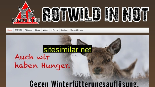 rotwild-in-not.at alternative sites