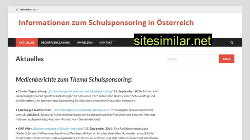 Salzburger-schulsponsoring similar sites