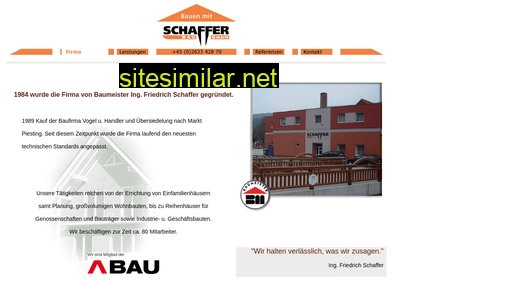 Schaffer-bau similar sites