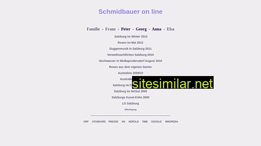 schmidbauer.at alternative sites