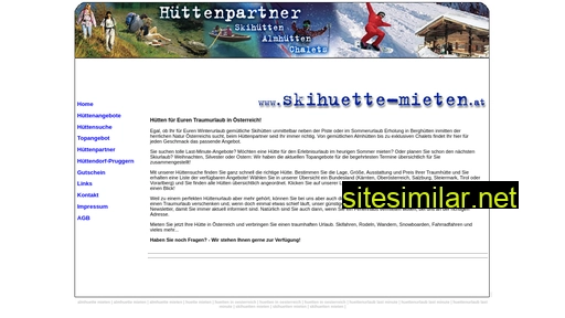 skihuette-mieten.at alternative sites