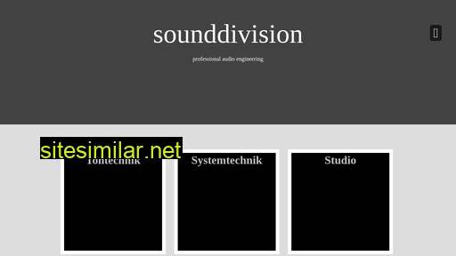 sounddivision.at alternative sites