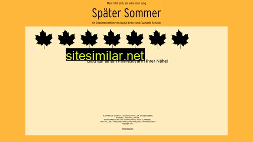 spaetersommer.at alternative sites
