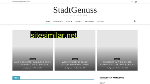 Stadtgenuss similar sites