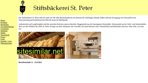 stiftsbaeckerei.at alternative sites