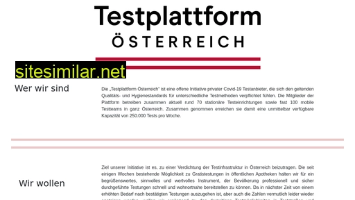 testplattform-oesterreich.at alternative sites