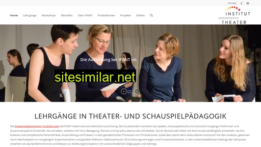 Theaterpaedagogik-ausbildung similar sites