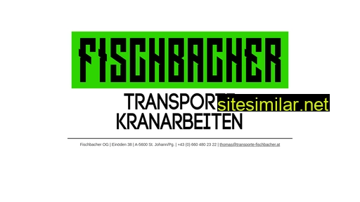 transporte-fischbacher.at alternative sites