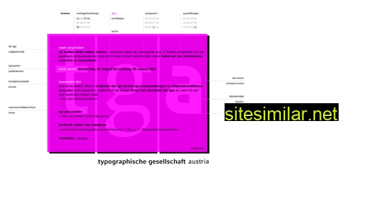 typographischegesellschaft.at alternative sites