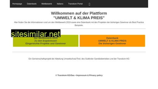 umweltpreis.at alternative sites