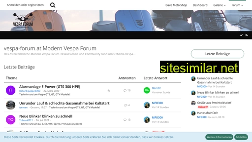 vespa-forum.at alternative sites