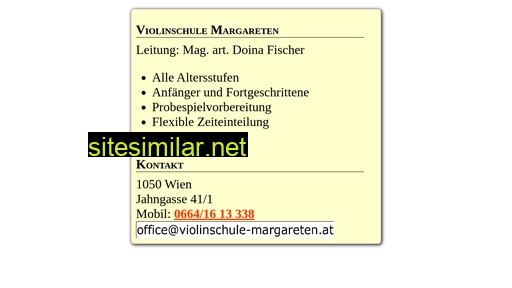 Violinschule-margareten similar sites