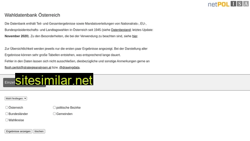 wahldatenbank.at alternative sites
