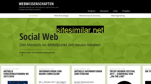 Webwissenschaften similar sites