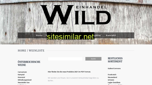 weinhandel-wild.at alternative sites