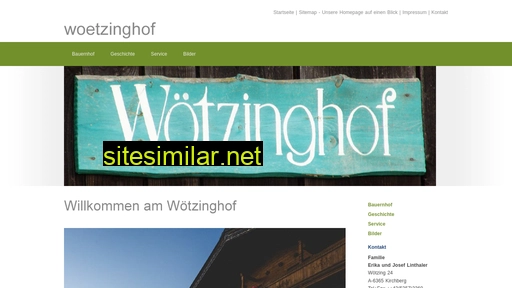 woetzinghof.at alternative sites