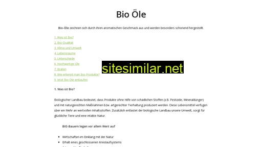 bioöle.at alternative sites