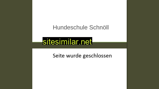 hundeschule-schnöll.at alternative sites