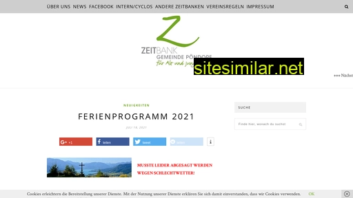 zeitbank-poendorf.at alternative sites