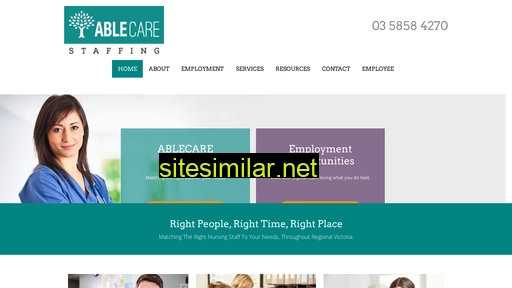 ablecarestaffing.com.au alternative sites
