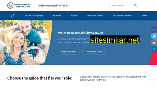 accessibility.sa.gov.au alternative sites