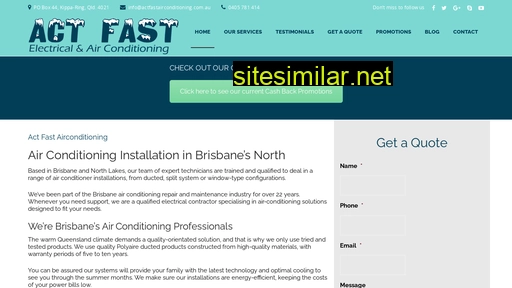 actfastairconditioning.com.au alternative sites