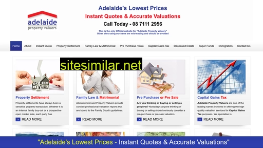 Adelaidevaluations similar sites