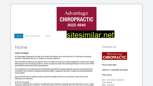 Advantagechiropractic similar sites