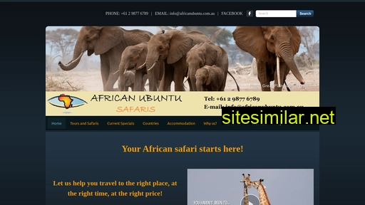africanubuntusafaris.com.au alternative sites