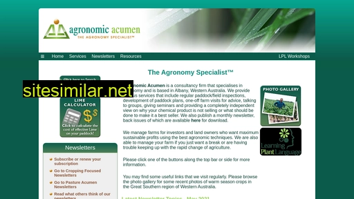 Agronomy similar sites