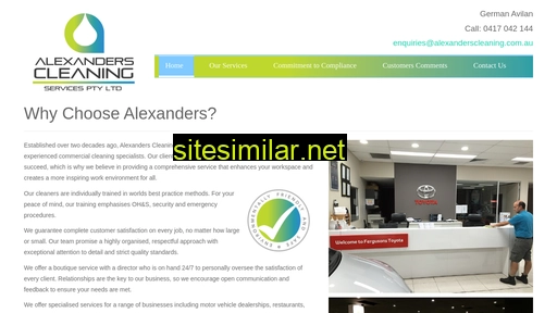 alexanderscleaning.com.au alternative sites