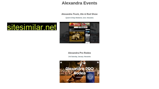 alexandraevents.com.au alternative sites