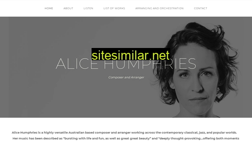 alicehumphries.com.au alternative sites