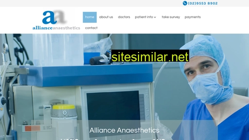 allianceanaesthetics.com.au alternative sites