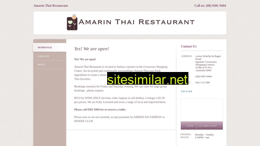 amarinthairestaurant.com.au alternative sites