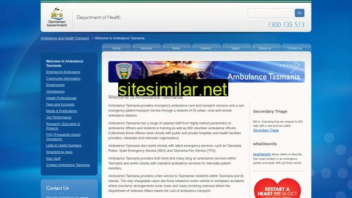 ambulance.tas.gov.au alternative sites