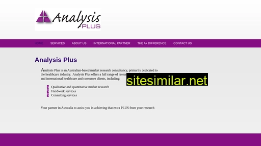 analysisplus.com.au alternative sites