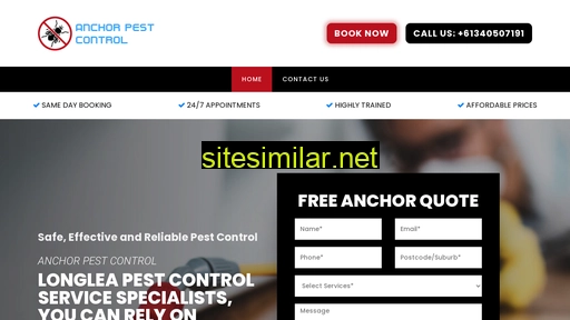 anchorpestcontrollonglea.com.au alternative sites