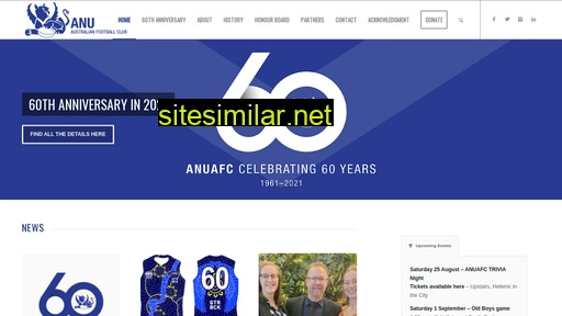 anuafc.com.au alternative sites