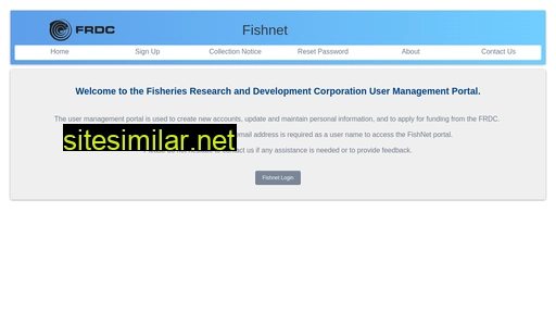 app.fishnet.gov.au alternative sites