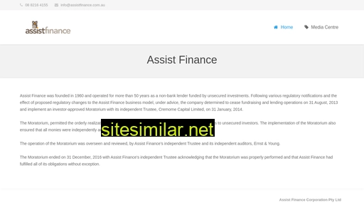 assistfinance.com.au alternative sites