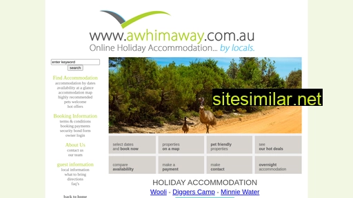 awhimaway.com.au alternative sites