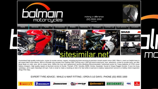 balmainmotorcycles.com.au alternative sites