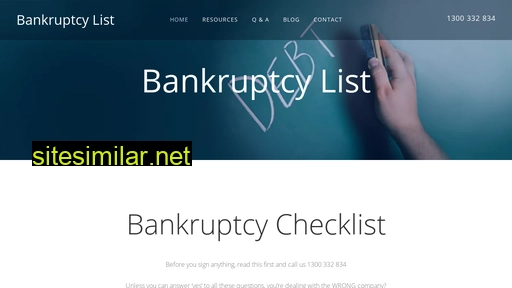 bankruptcylist.com.au alternative sites