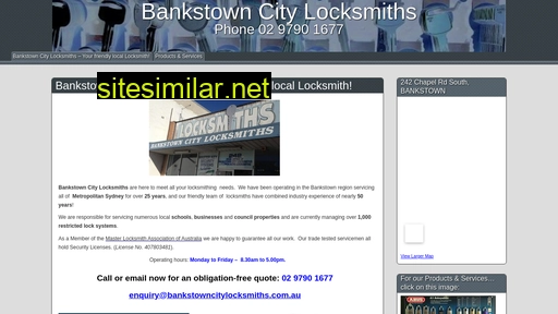 bankstowncitylocksmiths.com.au alternative sites